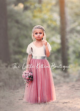 Lace Butterfly Cap Sleeve Special Occasion Lace and tulle flower girl dress