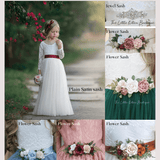 Black Sleeveless Mermaid Flower Girl Dress
