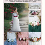 Dusty Blue, Layered flower girl dress / girls special occasion dress - The Little Kitten Boutique