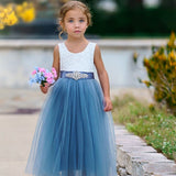 Rustic Lace Boho Style Flower Girl Dress - The Little Kitten Boutique