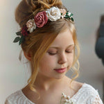 Dusty Blue and Sage Green tulle and lace Flower Girl dress - The Little Kitten Boutique