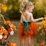 Cute as a Pumpkin - Girls Tutu Dress - The Little Kitten Boutique