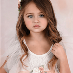 Blush Tulle High Low Flower Girl Dress / Girls Special Occasion Dress - The Little Kitten Boutique