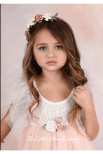 Blush Tulle High Low Flower Girl Dress / Girls Special Occasion Dress