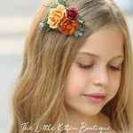 Fall inspired, floral Hair Combs for Weddings - The Little Kitten Boutique