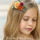 Fall inspired, floral Hair Combs for Weddings - The Little Kitten Boutique