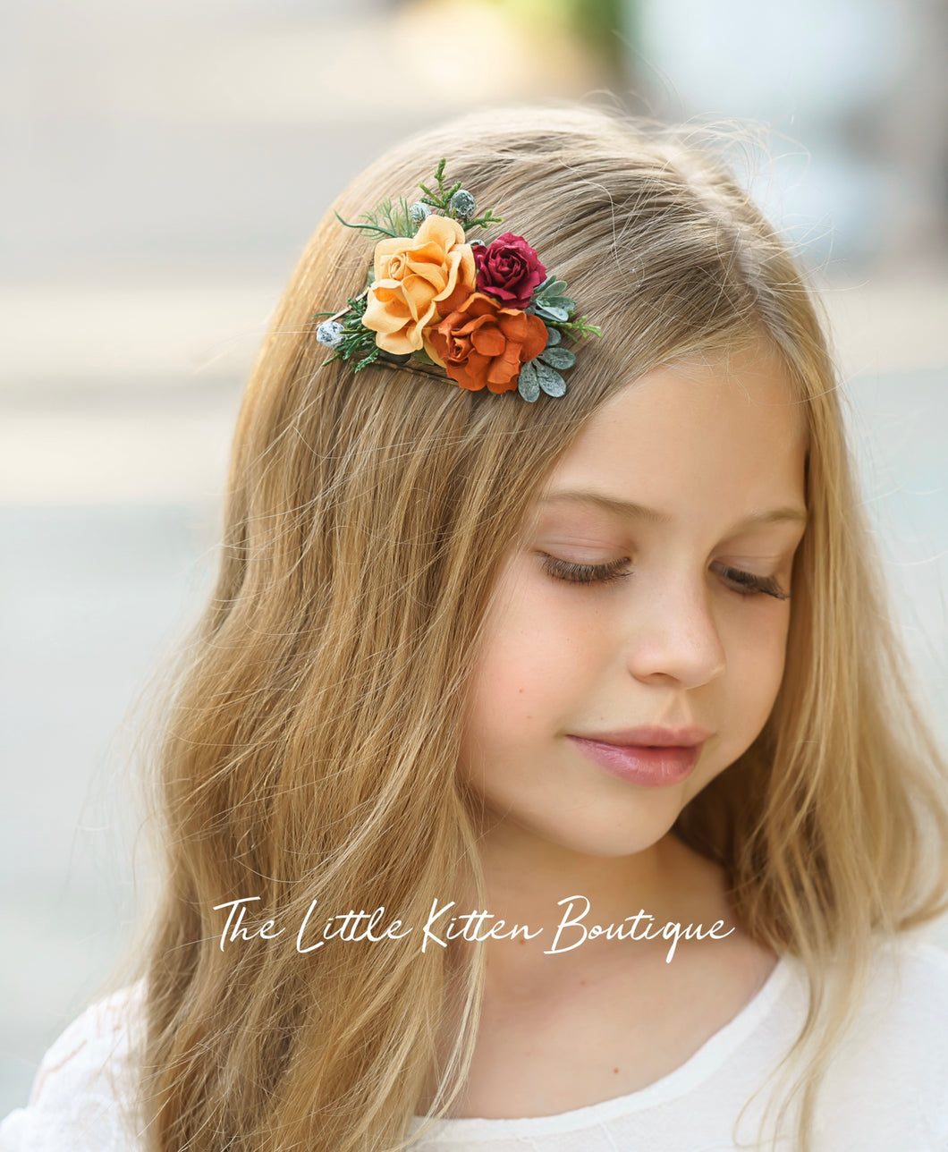 Fall inspired, floral Hair Combs for Weddings
