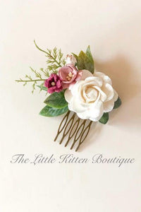 Hair Combs with Flowers for Weddings / Hair Accessories