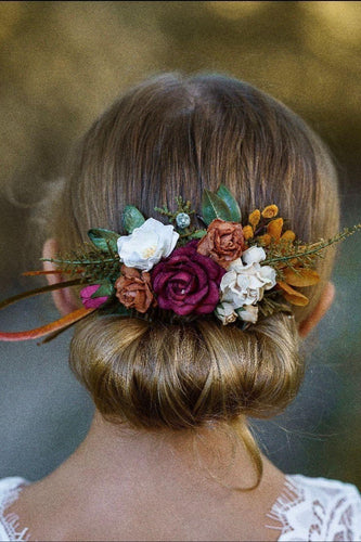 Hair Combs with Flowers for Weddings