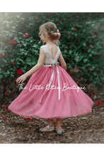 Rustic Lace Boho Style Flower Girl Dress