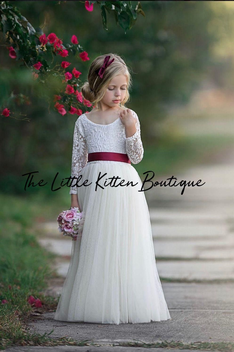 Long Sleeves Dress For Girls 2 3 4 5 6 Year | Girls winter dresses, Girls  long sleeve dresses, Girls white dress