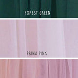 Forest Green, Prima Pink and Mauve Flower Girl Dresses - The Little Kitten Boutique