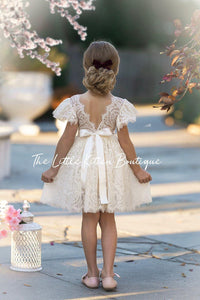 Flower Girl Dress / Special Occasion Dress for Girls, with Ruffle Sleeve