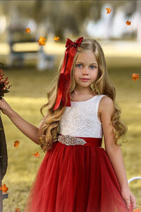 Sleeveless and Long Sleeve, Fall Inspired Burnt Orange and Rust Flower Girl Dresses
