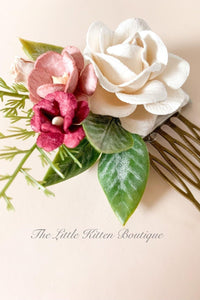 Hair Combs with Flowers for Weddings