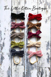 Velvet Hair Bows