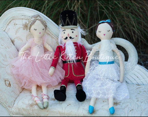 Nutcracker Dolls: Clara, Sugar Plum Fairy and The Nutcracker