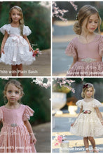 Flower Girl Dress / Special Occasion Dress for Girls, with Ruffle Sleeve