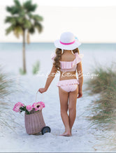 Pink Ruffle Swimsuit - 2 piece bathing suit