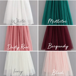Blush Tulle High Low Flower Girl Dress / Girls Special Occasion Dress - The Little Kitten Boutique