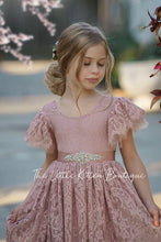 Flower Girl Dress / Special Occasion Dress for Girls, with Ruffle Sleeve