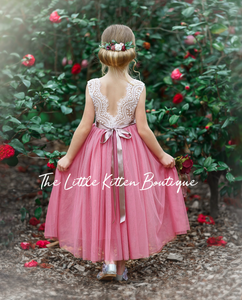 Tulle and Lace Flower Girl Dress