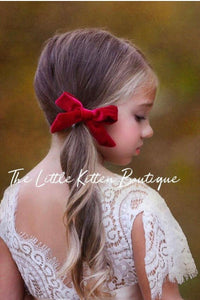 Velvet Hair Bows