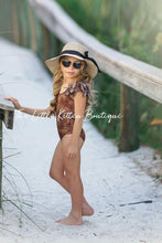 Girls Leopard Swimsuit - 1 piece bathing suit