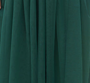 Long Sleeve Forest Green Flower Girl Dress for Weddings, Birthday Parties , Family Photo Shoots and More