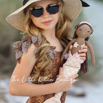 Girls Leopard Swimsuit - 1 piece bathing suit - The Little Kitten Boutique