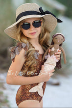 Girls Leopard Swimsuit - 1 piece bathing suit
