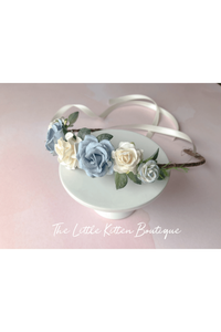 Floral Hair Wreaths on Grapevine / Wedding Hair Accessories