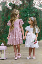 Flower Girl Dress / Special Occasion Dress for Girls, with Ruffle Sleeve