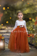 Long Sleeve and Sleeveless, Fall Inspired, Burnt Orange and Rust Flower Girl Dresses