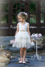 Tulle and lace flower girl dress / special occasion dress