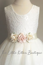 Tulle and lace flower girl dress / special occasion dress
