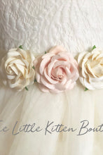 Tulle and lace flower girl dress / special occasion dress